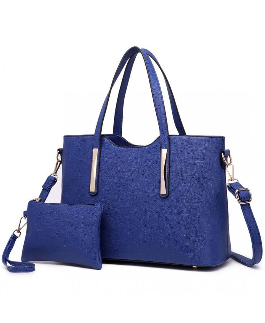 Miss Lulu námořnicky modrá shopper kabelka s pouzdrem 1719 S1719_NY