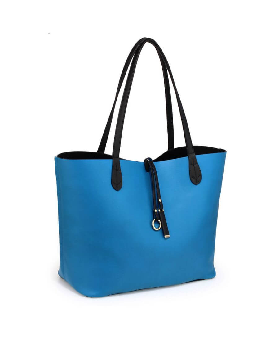 Anna Grace set velká oboustranná kabelka černá-modrá 567 AG00567_BLACK/BLUE