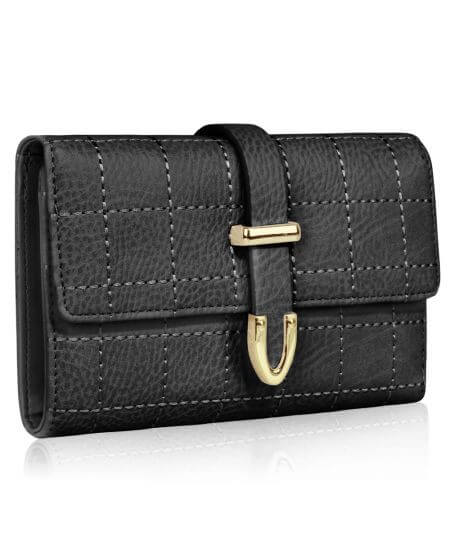 LS Fashion černá dámská peněženka 1075A LSP1075A_BLACK
