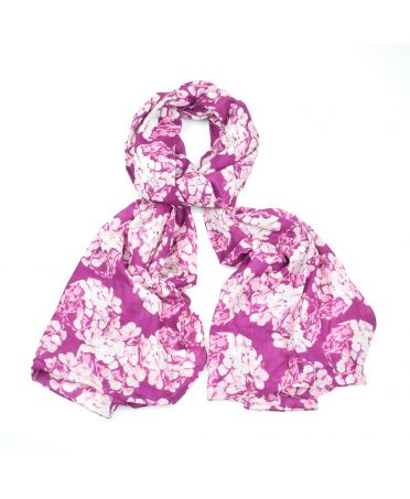 Saffron & Co růžový-bílý dámský maxi šátek Prunella 8 wd008c07
