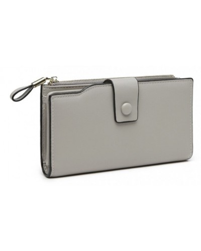 Miss Lulu peněženka šedá RFID-BLOCKING 2104 LP2104_GY