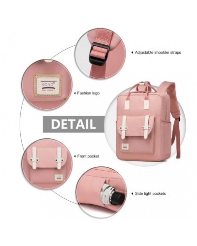 Kono batoh s kapsou na notebook růžový 2211 EB2211_PK