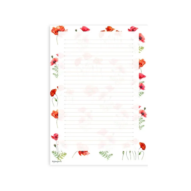 VLČÍ MÁK - poznámkový blok PBL2