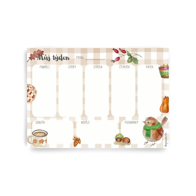 HŘEJIVÝ PODZIM - týdenní plánovač TPL2