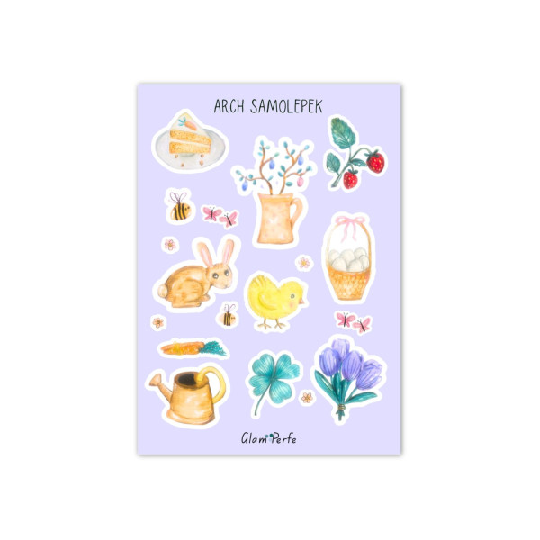 ROZKVETLÉ JARO - arch samolepek A6