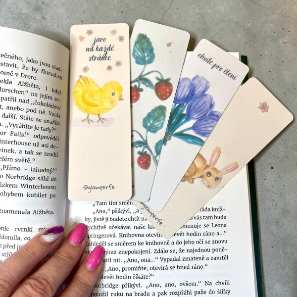 ROZKVETLÉ JARO - sada záložek