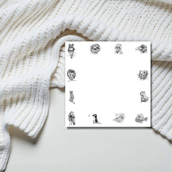 Trhací bloček na poznámky – Zoo