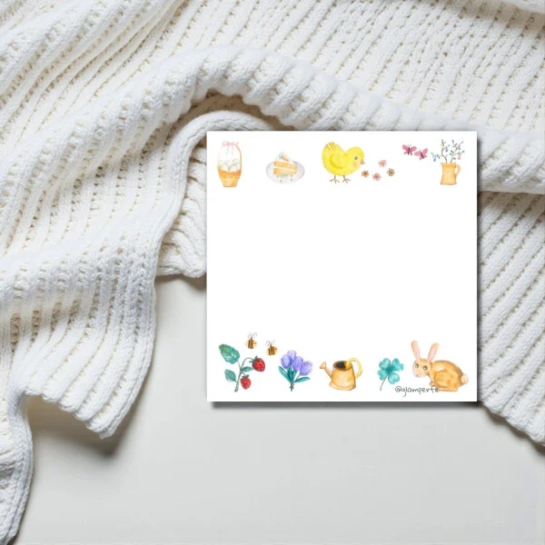 Trhací bloček na poznámky – Rozkvetlé jaro